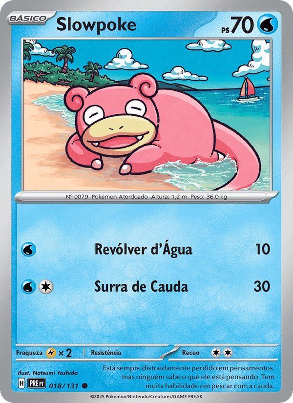 Slowpoke, carte 018 de Evoluções Prismáticas