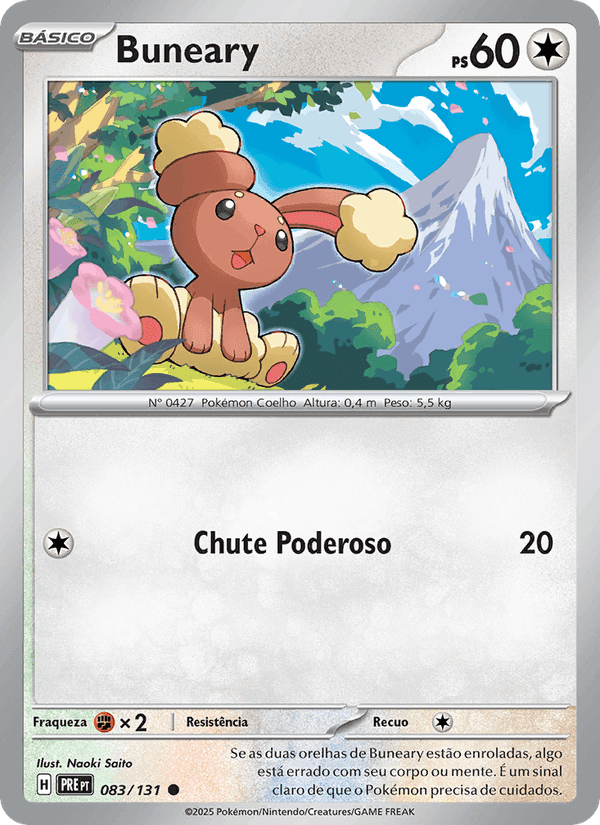 Buneary, card 083 from Evoluções Prismáticas