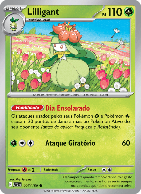 Lilligant, carta 007 de Amigos de Jornada