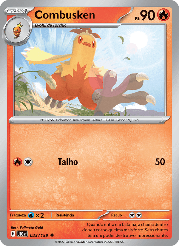 Combusken, carta 023 de Amigos de Jornada