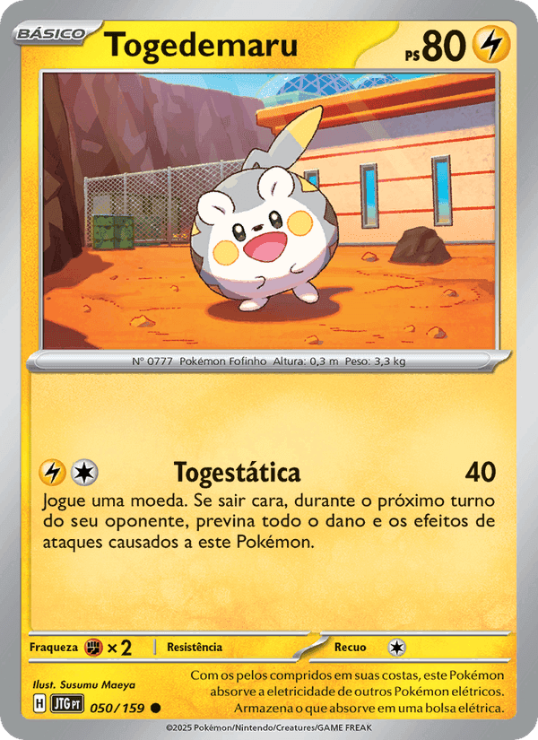 Togedemaru, carta 050 de Amigos de Jornada