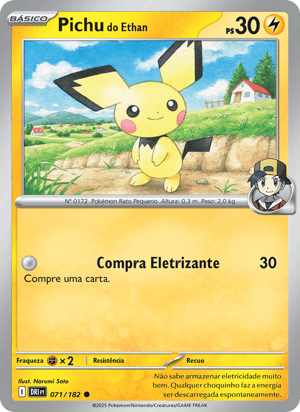 Pichu do Ethan, card 071 from Rivais Predestinados
