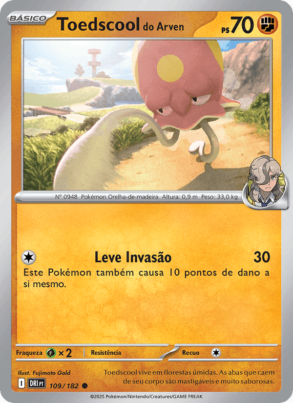 Toedscool do Arven, card 109 from Rivais Predestinados