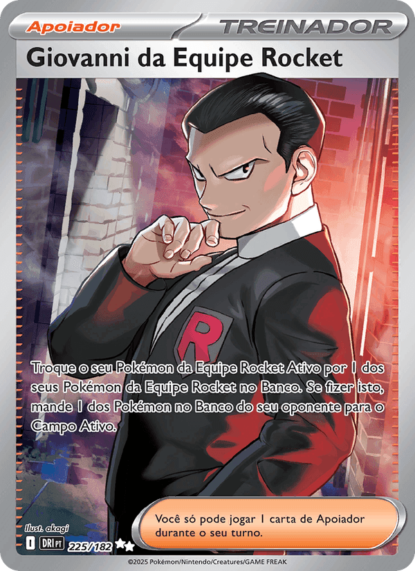 Giovanni da Equipe Rocket, carta 225 de Rivais Predestinados