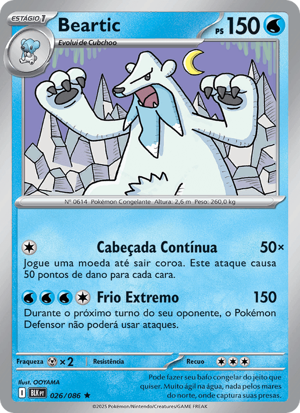 Beartic, carte 026 de Raio Preto