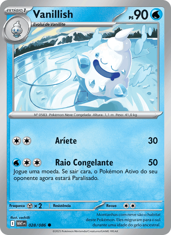 Vanillish, card 028 from Fogo Branco