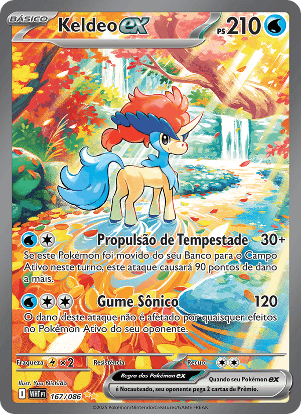 Keldeo ex, carte 167 de Fogo Branco