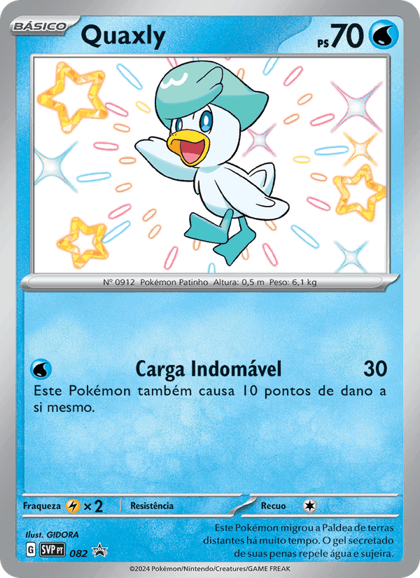 Quaxly, card 082 from SVP Black Star Promos