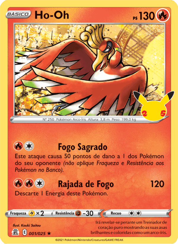Ho-Oh, carta 1 de Celebrações