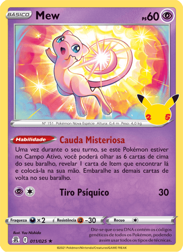 Mew, carta 11 de Celebrações