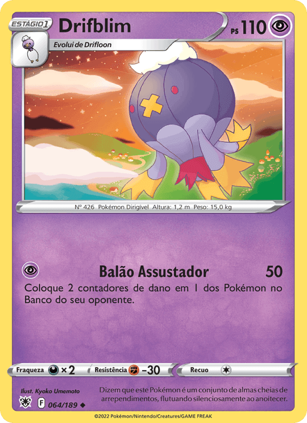 Drifblim, card 064 from Estrelas Radiantes