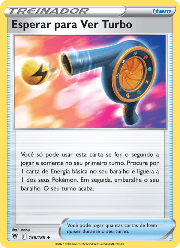 Esperar para Ver Turbo, carta 158 de Estrelas Radiantes