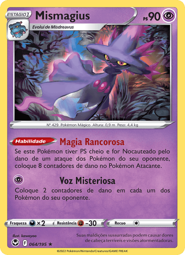 Mismagius, card 064 from Tempestade Prateada