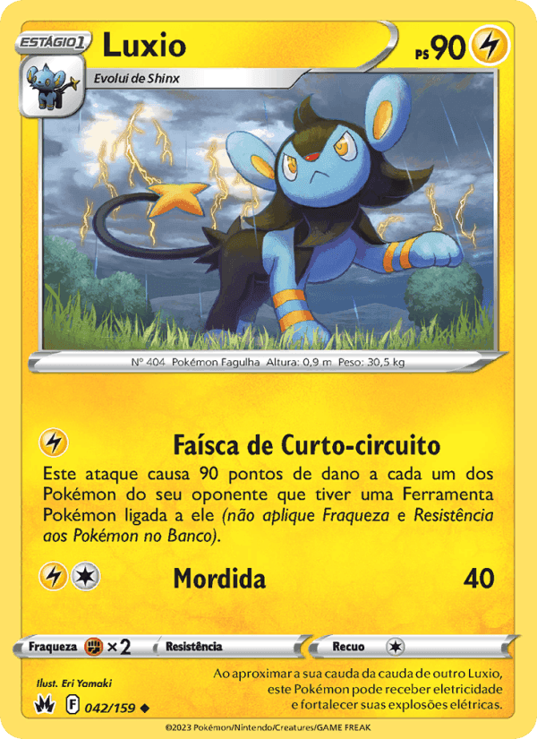 Luxio, card 042 from Realeza Absoluta