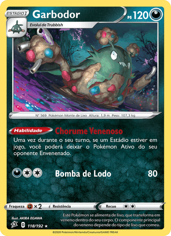 Garbodor, card 118 from Rixa Rebelde