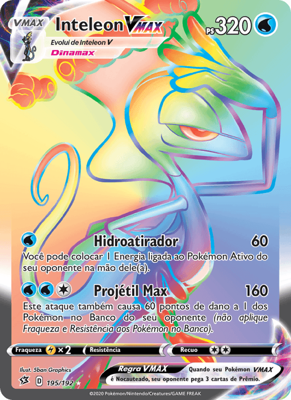 Inteleon VMAX, card 195 from Rixa Rebelde