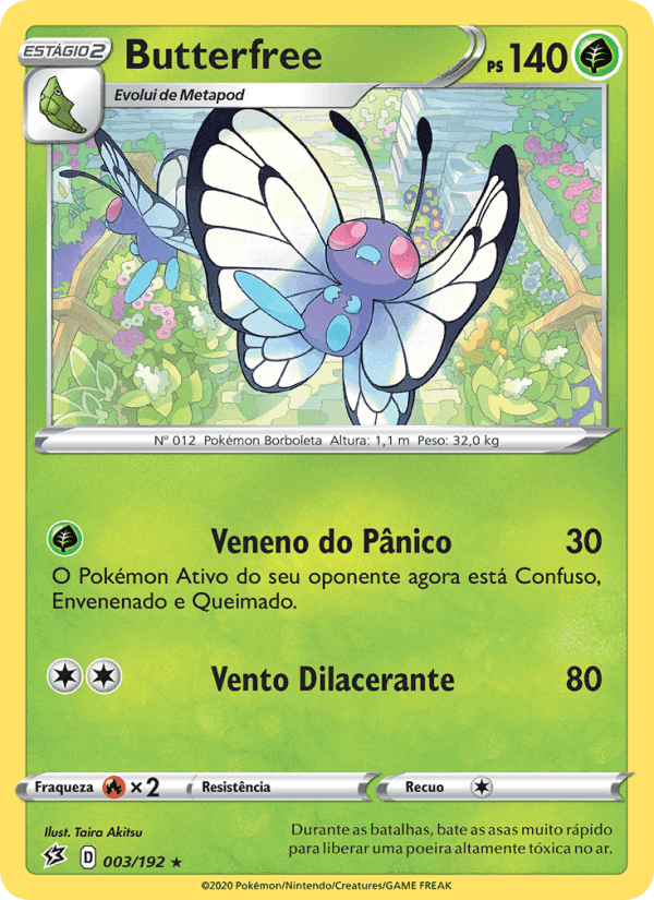 Butterfree, carta 3 de Rixa Rebelde