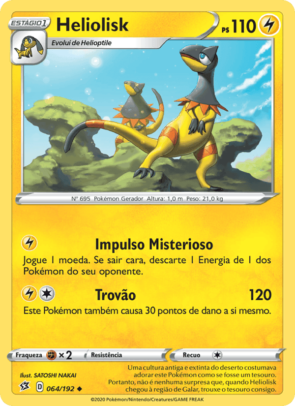 Heliolisk, card 64 from Rixa Rebelde