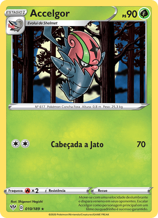 Accelgor, carta 10 de Escuridão Incandescente
