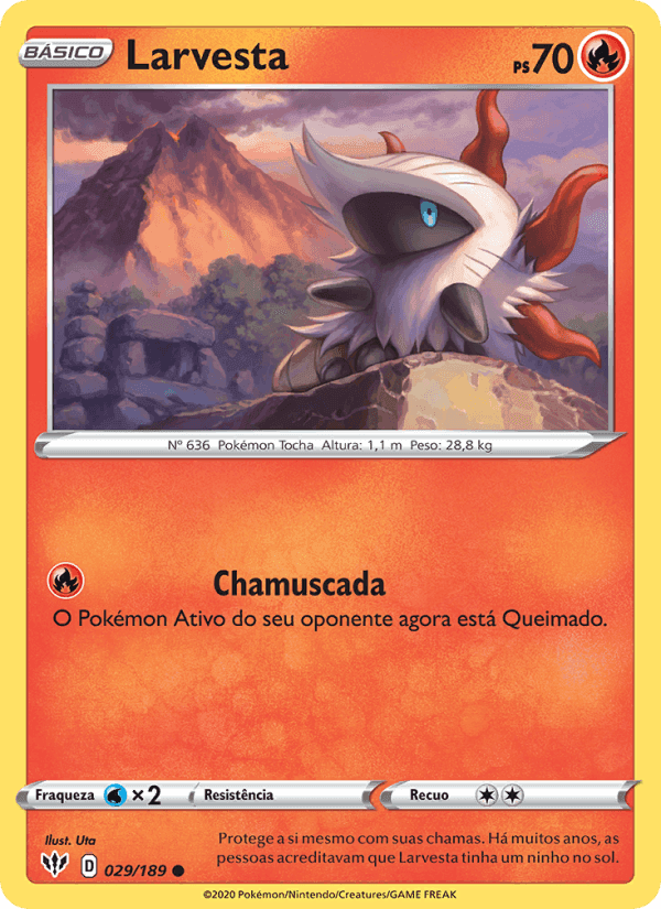 Larvesta, carta 29 de Escuridão Incandescente