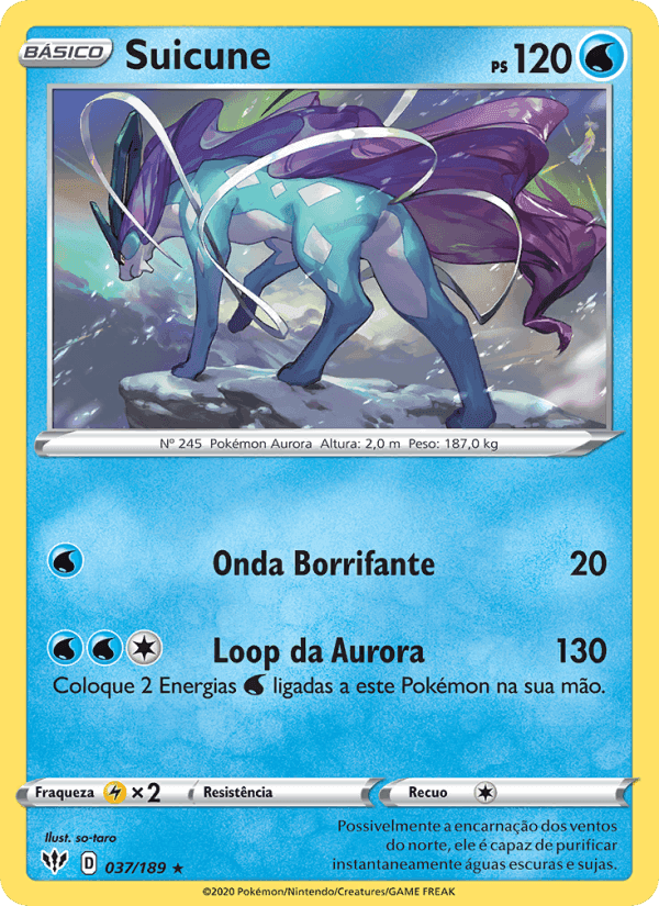 Suicune, carta 37 de Escuridão Incandescente