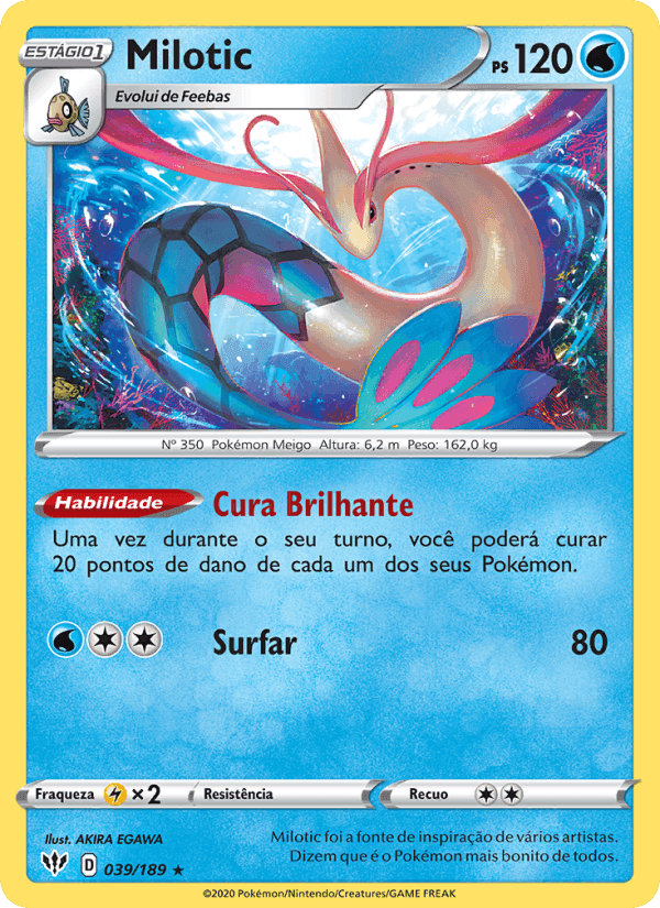Milotic, carta 39 de Escuridão Incandescente