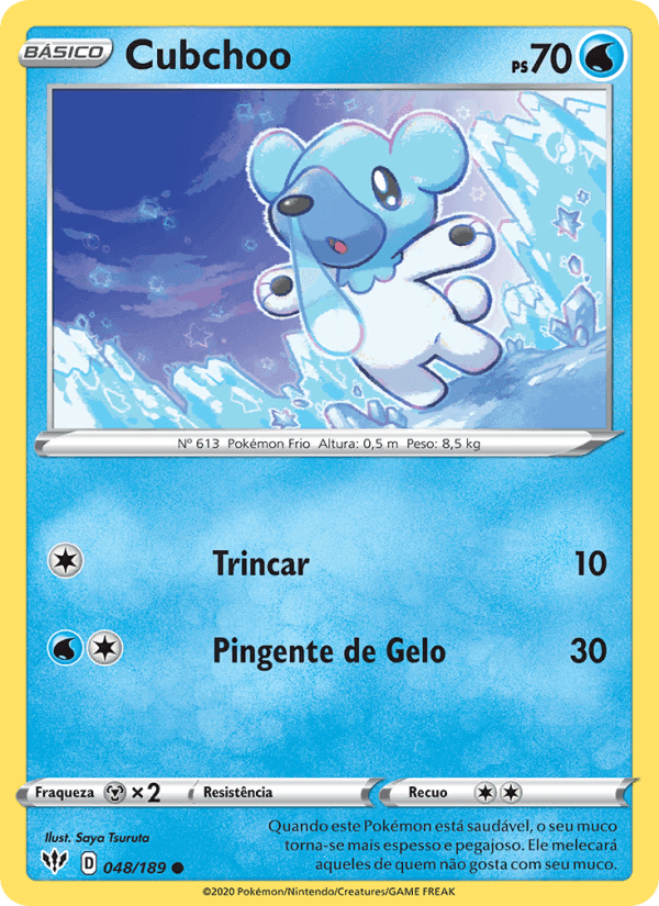 Cubchoo, carta 48 de Escuridão Incandescente