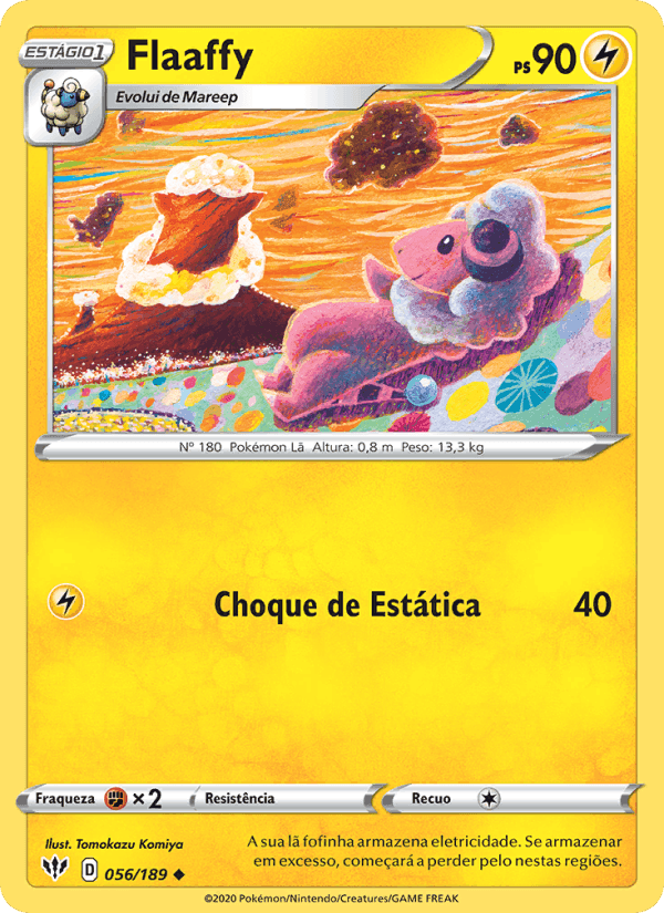 Flaaffy, carta 56 de Escuridão Incandescente