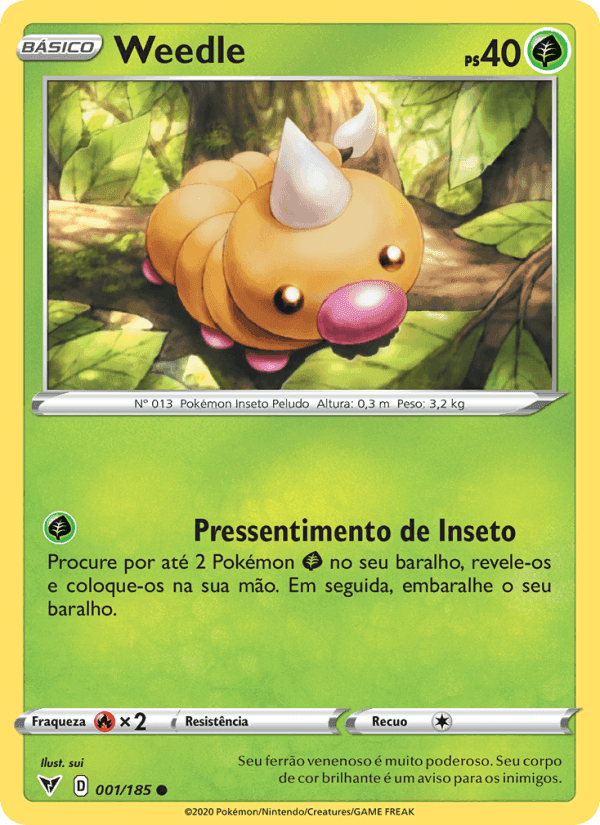 Weedle, carta 1 de Voltagem Vívida