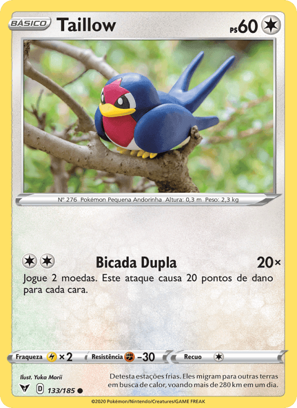 Taillow, card 133 from Voltagem Vívida