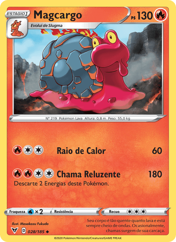 Magcargo, carte 28 de Voltagem Vívida
