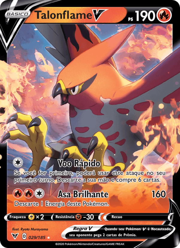 Talonflame V, carta 29 de Voltagem Vívida