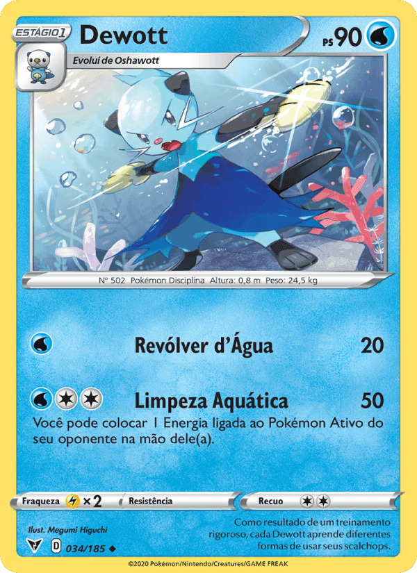 Dewott, carta 34 de Voltagem Vívida