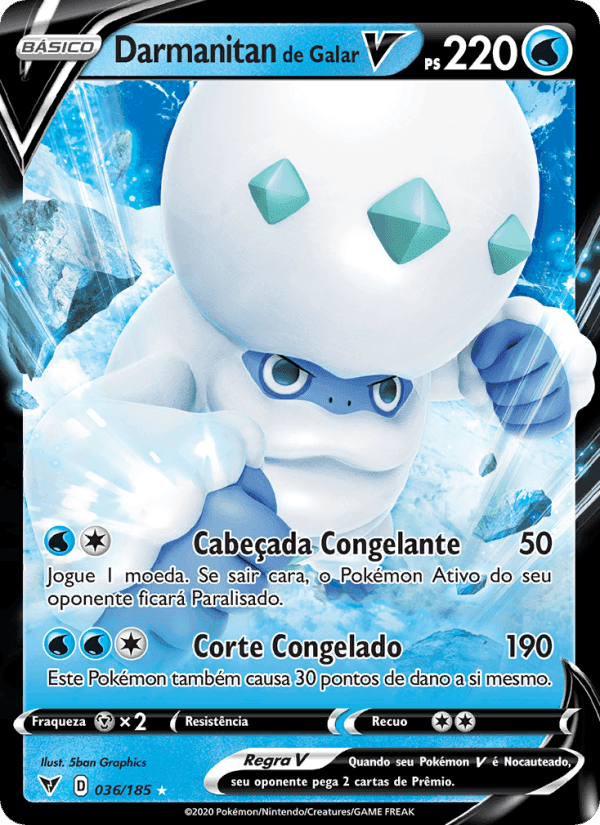 Darmanitan de Galar V, carta 36 de Voltagem Vívida