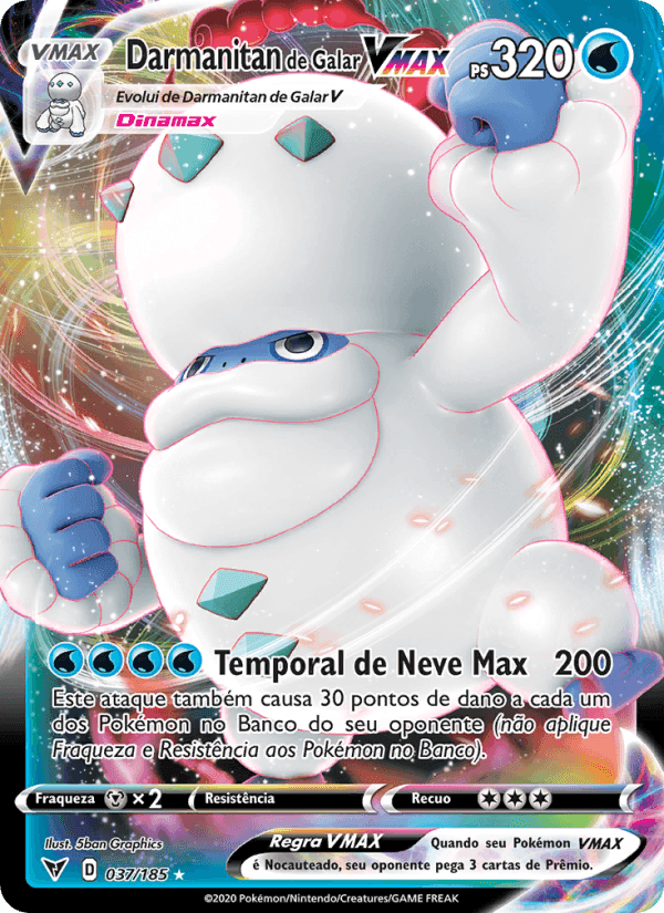 Darmanitan de Galar VMAX, carta 37 de Voltagem Vívida