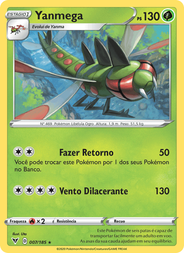 Yanmega, carta 7 de Voltagem Vívida