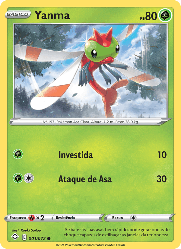 Yanma, card 1 from Destinos Brilhantes