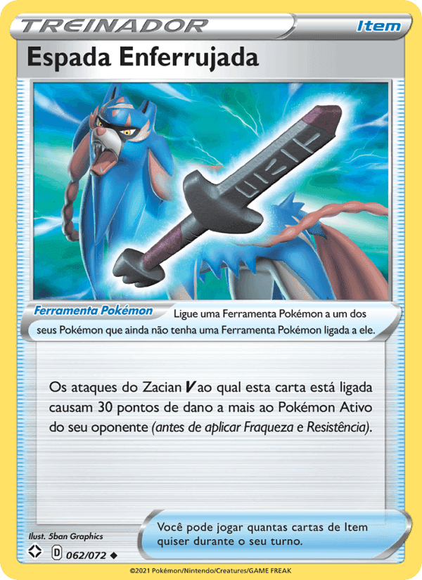 Espada Enferrujada, card 62 from Destinos Brilhantes