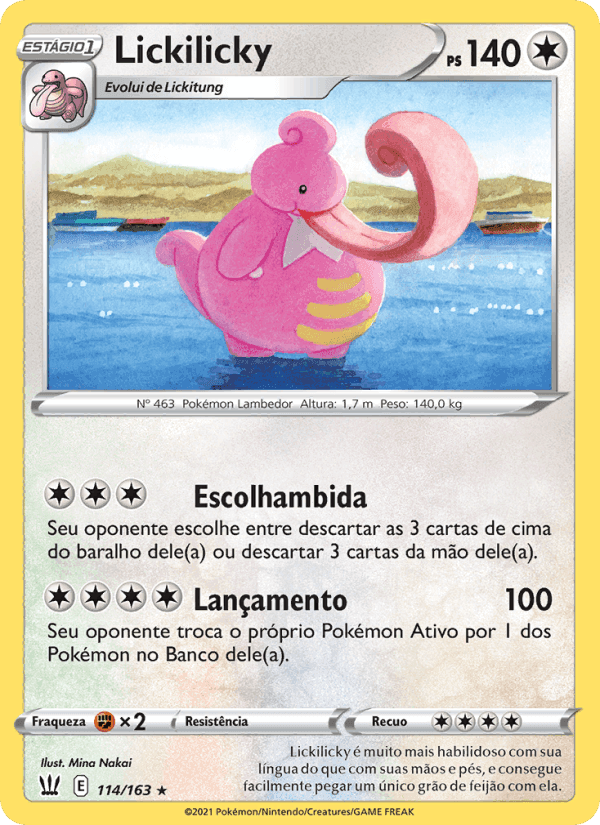 Lickilicky, card 114 from Estilos de Batalha