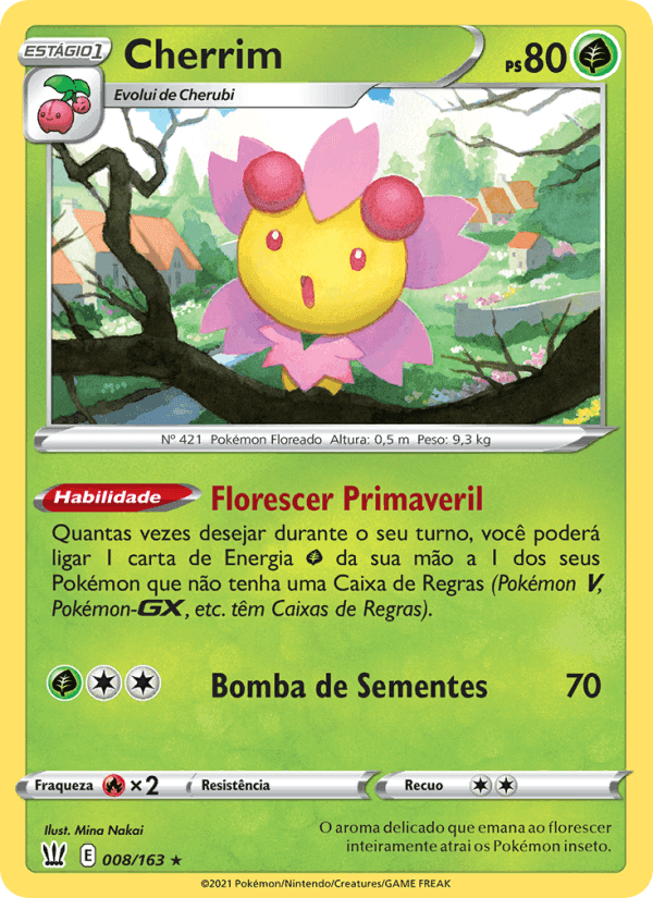 Cherrim, carte 8 de Estilos de Batalha