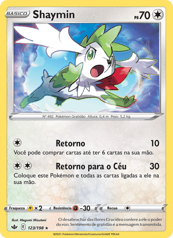 Shaymin, card 123 from Reinado Arrepiante