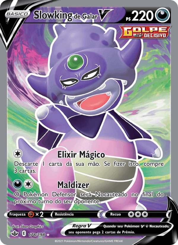 Slowking de Galar V, card 178 from Reinado Arrepiante