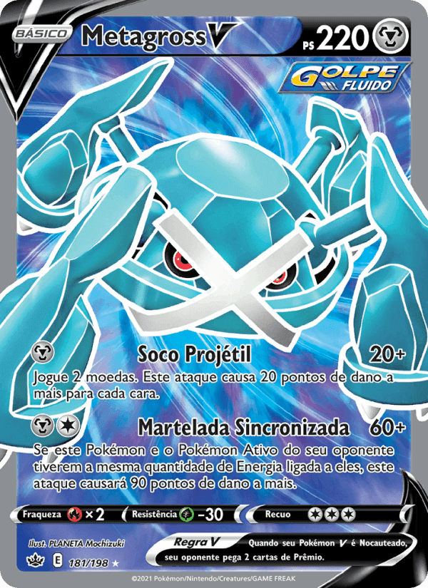 Metagross V, carta 181 de Reinado Arrepiante
