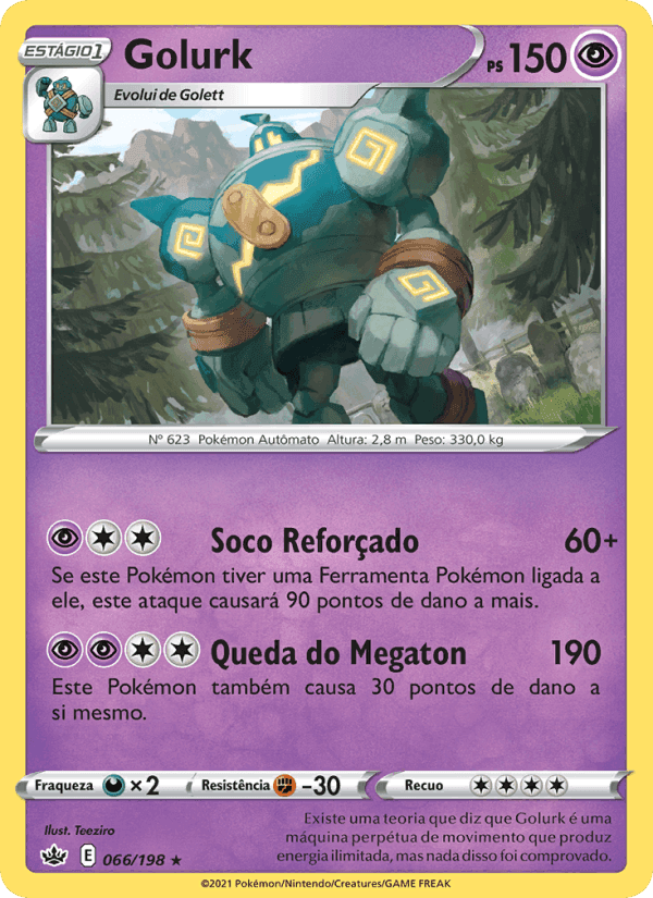 Golurk, card 66 from Reinado Arrepiante