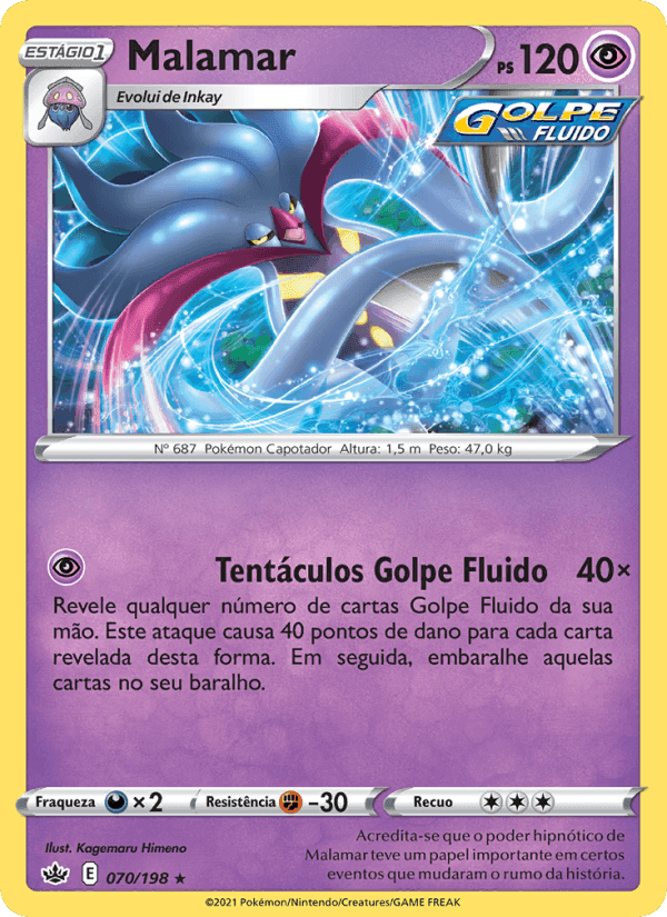 Malamar, card 70 from Reinado Arrepiante