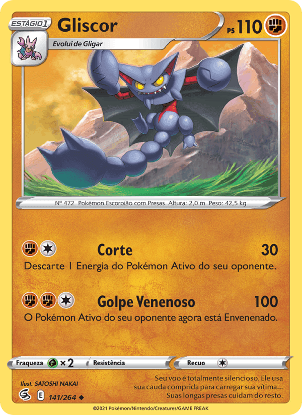 Gliscor, card 141 from Golpe Fusão