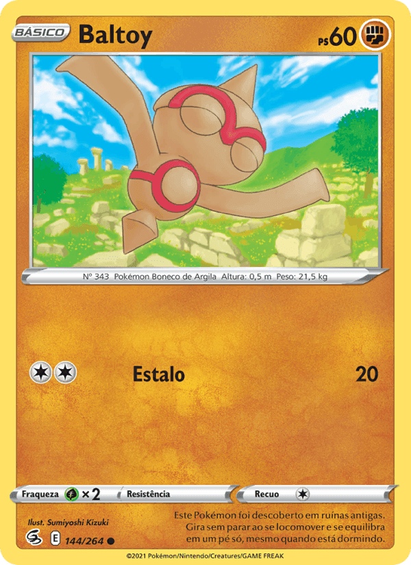 Baltoy, card 144 from Golpe Fusão
