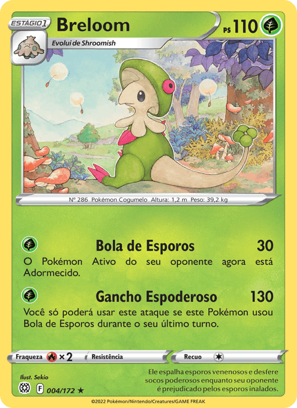 Breloom, carta 004 de Astros Cintilantes