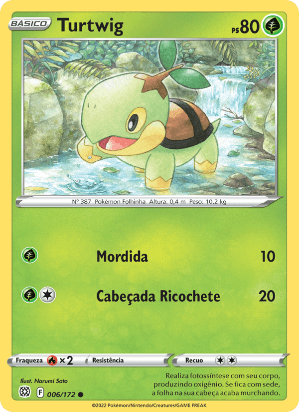 Turtwig, card 006 from Astros Cintilantes