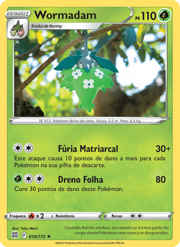 Wormadam, carta 010 de Astros Cintilantes
